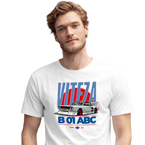Tricou Femei, Barbati, Copii, Fata, Baiat, Unisex Personalizat Mașină Gri De Curse – Motor Puternic și Roți Roșii pentru Viteză Extremă