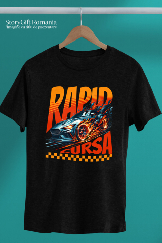 Tricou Femei, Barbati, Copii, Fata, Baiat, Unisex Personalizat Tricou Mașină Sport în Flăcări – Cadou Perfect pentru Pasionații de Viteză [2]