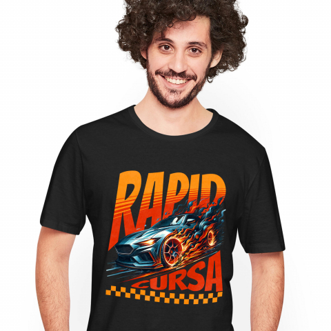 MASINI - Tricou Femei, Barbati, Copii, Fata, Baiat, Unisex Personalizat Tricou Mașină Sport în Flăcări – Cadou Perfect pentru Pasionații de Viteză