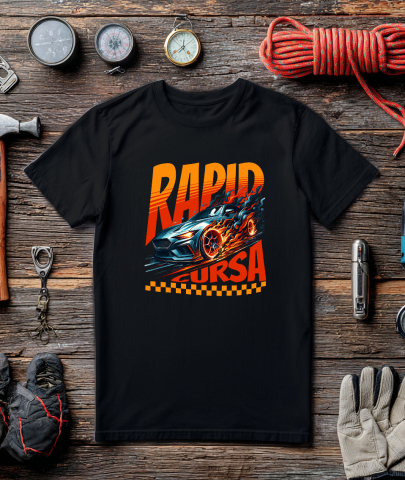 Tricou Femei, Barbati, Copii, Fata, Baiat, Unisex Personalizat Tricou Mașină Sport în Flăcări – Cadou Perfect pentru Pasionații de Viteză [2]