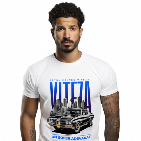 Tricou Femei, Barbati, Copii, Fata, Baiat, Unisex Personalizat Mașină Vintage Neagră – Eleganță și Rafinament Urban