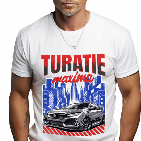 Tricou Femei, Barbati, Copii, Fata, Baiat, Unisex Personalizat Mașină Puternică de Curse în Oraș – Adrenalină și Viteză