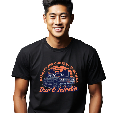 Tricou Femei, Barbati, Copii, Fata, Baiat, Unisex Personalizat Mașină Vintage în Oraș – Curse Ilegale și Viteză Maximă