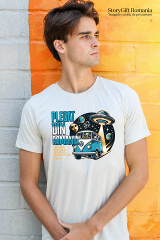 Tricou Femei, Barbati, Copii, Fata, Baiat, Unisex Personalizat Mașină Vintage Pe Lună – Aventură Cosmică Cu Extratereștri Și Astronauți [1]