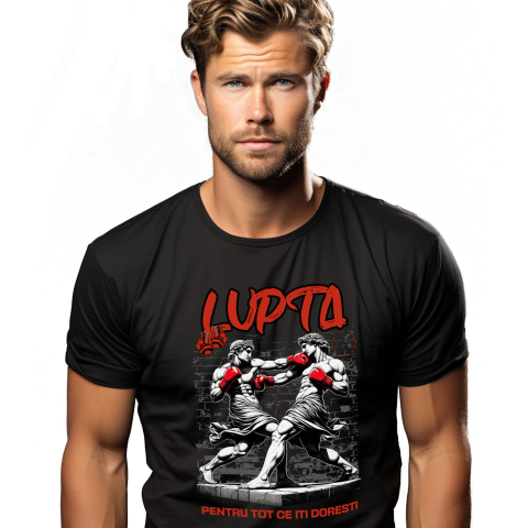 Tricou Femei, Barbati, Copii, Fata, Baiat, Unisex Personalizat Meci de Box Între Statui – Design Stil Grecesc pentru Cadouri Personalizate