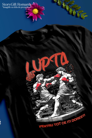 Tricou Femei, Barbati, Copii, Fata, Baiat, Unisex Personalizat Meci de Box Între Statui – Design Stil Grecesc pentru Cadouri Personalizate [2]