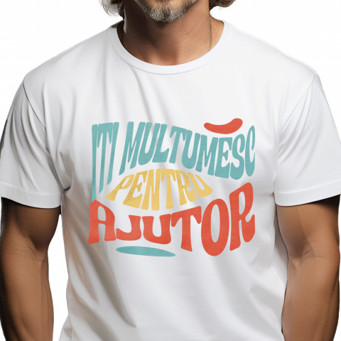 Tricou Femei, Barbati, Copii, Fata, Baiat, Unisex Personalizat Valurile Mării – „Îți Mulțumesc pentru Ajutor” – Cadou Personalizat pentru Familie, Tati, Copii, Prieteni