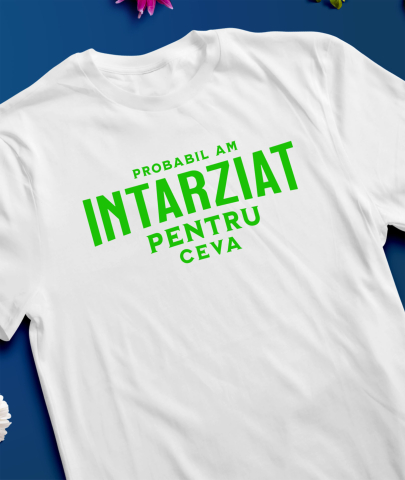 Tricou Femei, Barbati, Copii, Fata, Baiat, Unisex Personalizat „Cadouri personalizate cu mesaje amuzante despre întârziere și aglomerație pentru familie și prieteni” [2]