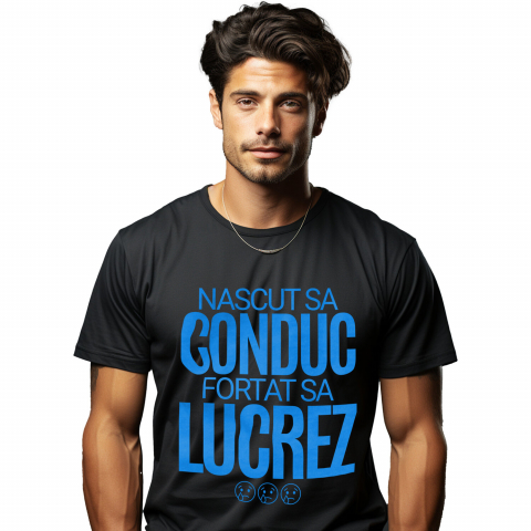 Tricou Femei, Barbati, Copii, Fata, Baiat, Unisex Personalizat Mesaj Haios Sad Face – Design Amuzant pentru Iubitorii de Mașini