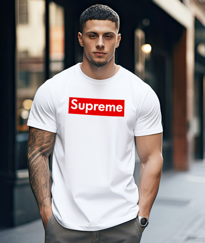 Tricou Femei, Barbati, Copii, Fata, Baiat, Unisex Personalizat Lux Fashion Trend Supreme - Stil Elegant cu Mesaj Puternic în Roșu [1]