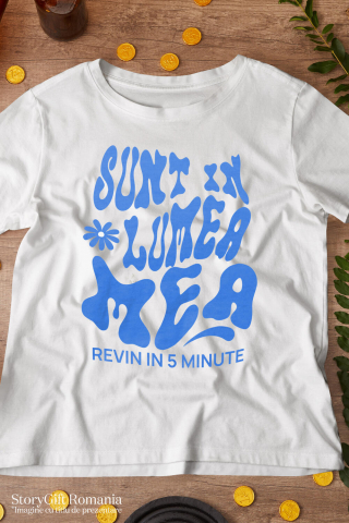 Tricou Femei, Barbati, Copii, Fata, Baiat, Unisex Personalizat „Sunt în lumea mea, revin în 5 minute” - Mesaj Relaxant și Cadou Personalizat [2]