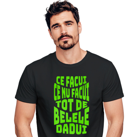 Tricou Femei, Barbati, Copii, Fata, Baiat, Unisex Personalizat Mesaj Oltean Amuzant – Iluzie Optică și Glume Personalizate pentru Tati și Prieteni