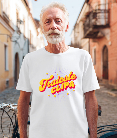 Tricou Femei, Barbati, Copii, Fata, Baiat, Unisex Personalizat Trăiește Clipa – Tricou Personalizat cu Mesaj Inspirațional [1]