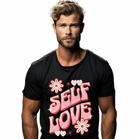 Tricou Femei, Barbati, Copii, Fata, Baiat, Unisex Personalizat Self Love – Tricou Personalizat cu Mesaj Motivațional pentru Femei