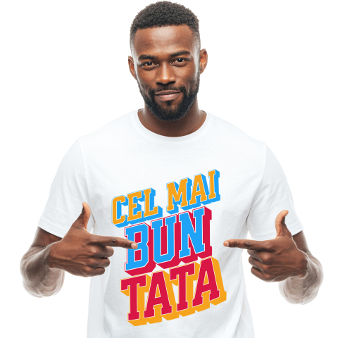 Tata - Tricou Femei, Barbati, Copii, Fata, Baiat, Unisex Personalizat Cadouri Personalizate pentru Tata, Copii și Unchi | Cel Mai Bun Tata și Familie