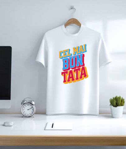 Tricou Femei, Barbati, Copii, Fata, Baiat, Unisex Personalizat Cadouri Personalizate pentru Tata, Copii și Unchi | Cel Mai Bun Tata și Familie [2]