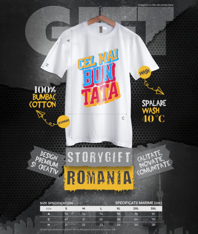 Tricou Femei, Barbati, Copii, Fata, Baiat, Unisex Personalizat Cadouri Personalizate pentru Tata, Copii și Unchi | Cel Mai Bun Tata și Familie [3]