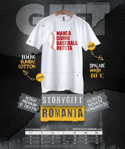 Tricou Femei, Barbati, Copii, Fata, Baiat, Unisex Personalizat Minge Baseball – Sport, Motivație și Sănătate Zilnică [3]