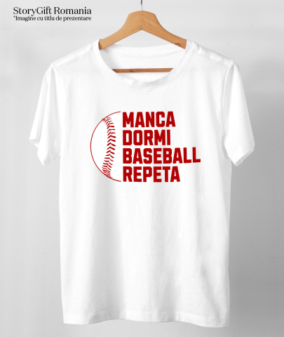 Tricou Femei, Barbati, Copii, Fata, Baiat, Unisex Personalizat Minge Baseball – Sport, Motivație și Sănătate Zilnică [2]