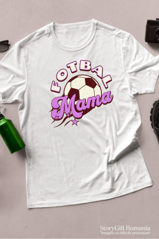 Tricou Femei, Barbati, Copii, Fata, Baiat, Unisex Personalizat Minge de Fotbal Personalizată - Cadou pentru Mama și Familie [1]