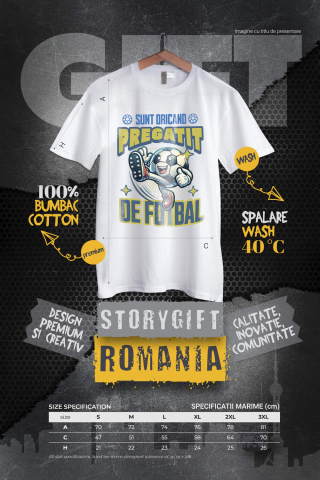 Tricou Femei, Barbati, Copii, Fata, Baiat, Unisex Personalizat Minge de Fotbal Veselă - Tricou Personalizat pentru Pasionații de Sport [3]