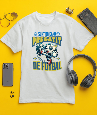 Tricou Femei, Barbati, Copii, Fata, Baiat, Unisex Personalizat Minge de Fotbal Veselă - Tricou Personalizat pentru Pasionații de Sport [2]