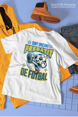 Tricou Femei, Barbati, Copii, Fata, Baiat, Unisex Personalizat Minge de Fotbal Veselă - Tricou Personalizat pentru Pasionații de Sport [2]