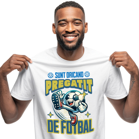 Sport - Tricou Femei, Barbati, Copii, Fata, Baiat, Unisex Personalizat Minge de Fotbal Veselă - Tricou Personalizat pentru Pasionații de Sport