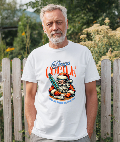 Tricou Femei, Barbati, Copii, Fata, Baiat, Unisex Personalizat Tricou Personalizat Crăciun – Moș Crăciun cu Listă și Mesaj Amuzant [1]