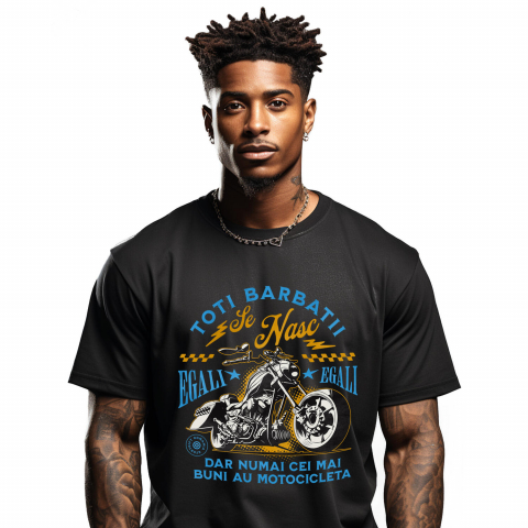 MOTOCICLETE - Tricou Femei, Barbati, Copii, Fata, Baiat, Unisex Personalizat Tricouri Personalizate Moto - Motociclete Vintage & Stil Clasic Biker
