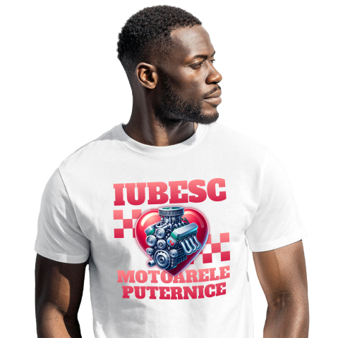 Tricou Femei, Barbati, Copii, Fata, Baiat, Unisex Personalizat Motor Puternic și Mașină de Viteză – Adrenalină și Performanță