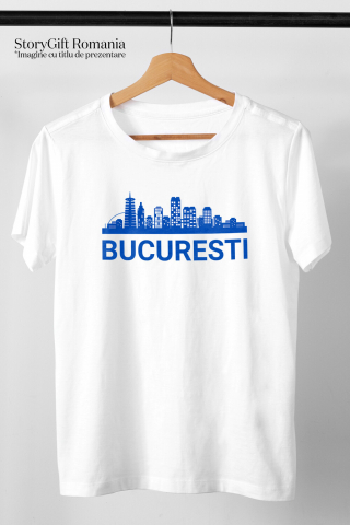 Tricou Femei, Barbati, Copii, Fata, Baiat, Unisex Personalizat Orașul București - Clădiri Înalte și Atracții Turistice de Neratat [2]