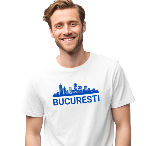 Mixed - Tricou Femei, Barbati, Copii, Fata, Baiat, Unisex Personalizat Orașul București - Clădiri Înalte și Atracții Turistice de Neratat