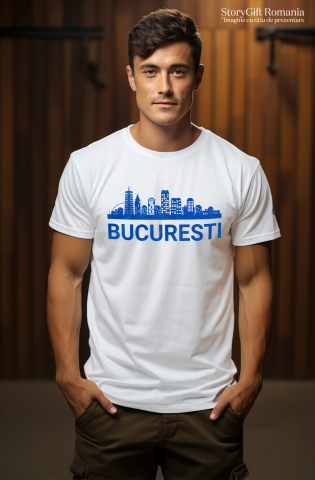 Tricou Femei, Barbati, Copii, Fata, Baiat, Unisex Personalizat Orașul București - Clădiri Înalte și Atracții Turistice de Neratat [1]