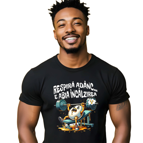 Sport - Tricou Femei, Barbati, Copii, Fata, Baiat, Unisex Personalizat Ou la Sală - Tricou Personalizat Motivațional pentru Sportivi și Antrenamente