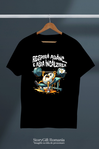 Tricou Femei, Barbati, Copii, Fata, Baiat, Unisex Personalizat Ou la Sală - Tricou Personalizat Motivațional pentru Sportivi și Antrenamente [2]