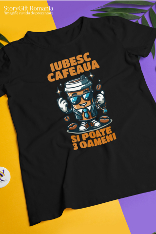 Tricou Femei, Barbati, Copii, Fata, Baiat, Unisex Personalizat „Pahar de Cafea Office Style Costum - Cadou Personalizat pentru Iubitorii de Cafea și Birou” [2]