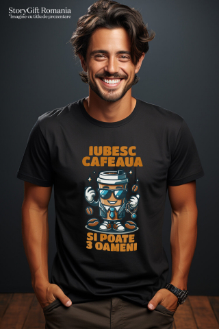 Tricou Femei, Barbati, Copii, Fata, Baiat, Unisex Personalizat „Pahar de Cafea Office Style Costum - Cadou Personalizat pentru Iubitorii de Cafea și Birou” [1]