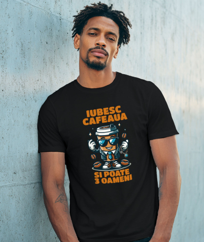 Tricou Femei, Barbati, Copii, Fata, Baiat, Unisex Personalizat „Pahar de Cafea Office Style Costum - Cadou Personalizat pentru Iubitorii de Cafea și Birou” [1]