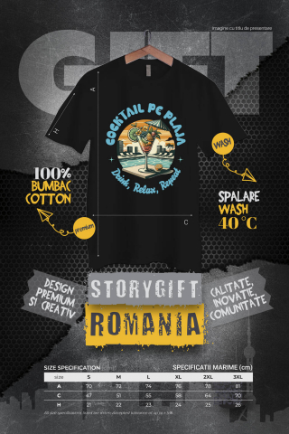 Tricou Femei, Barbati, Copii, Fata, Baiat, Unisex Personalizat "Produse personalizate pentru vacanță – Pahar de cocktail elegant cu fructe și umbrelă la piscină" [3]