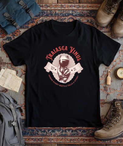 Tricou Femei, Barbati, Copii, Fata, Baiat, Unisex Personalizat „Pahar de Vin cu Picior - Cadou Personalizat pentru Iubitorii de Vin” [2]