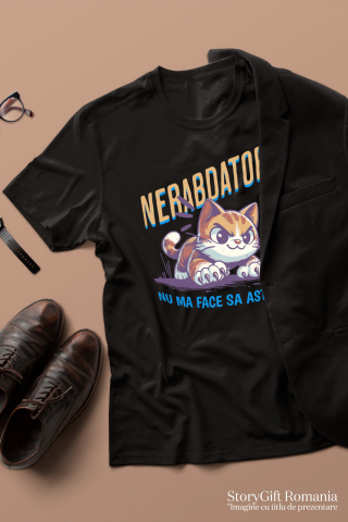 Tricou Femei, Barbati, Copii, Fata, Baiat, Unisex Personalizat Pisica Furioasă Cu Gheare „Nu Am Făcut Să Aștept” – Cadou Amuzant Pentru Iubitorii De Pisici Și Animale [2]