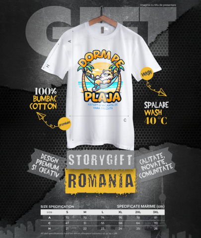 Tricou Femei, Barbati, Copii, Fata, Baiat, Unisex Personalizat Pisică Pufoasă Pe Plajă – Cadou Personalizat Funny Pentru Familie & Prieteni [3]