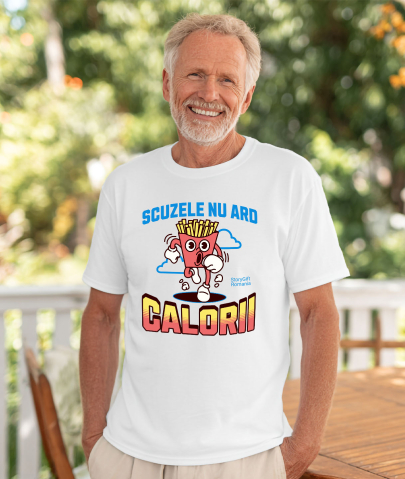 Tricou Femei, Barbati, Copii, Fata, Baiat, Unisex Personalizat Cartofi Prăjiți Alergând - Tricou Amuzant pentru Sportivi și Pofticioși [1]