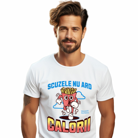SPORT - Tricou Femei, Barbati, Copii, Fata, Baiat, Unisex Personalizat Cartofi Prăjiți Alergând - Tricou Amuzant pentru Sportivi și Pofticioși