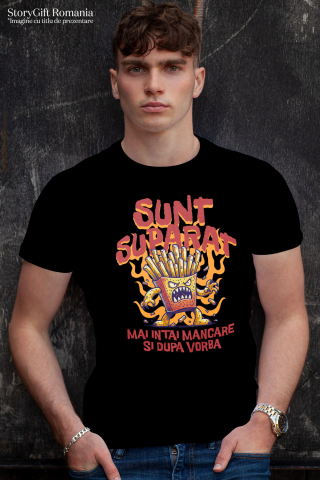 Tricou Femei, Barbati, Copii, Fata, Baiat, Unisex Personalizat Cartofi prăjiți furioși în flăcări | Cadou personalizat amuzant pentru familie și prieteni [1]