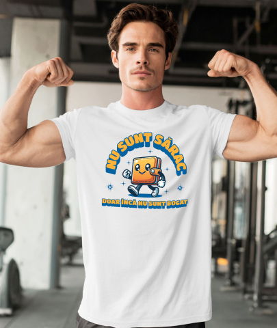 Tricou Femei, Barbati, Copii, Fata, Baiat, Unisex Personalizat Portofel Mergător Vesel – „Nu Sunt Sărac, Doar Încă Nu Sunt Bogat” – Cadou Personalizat pentru Familie, Tati, Copii, Prieteni [1]