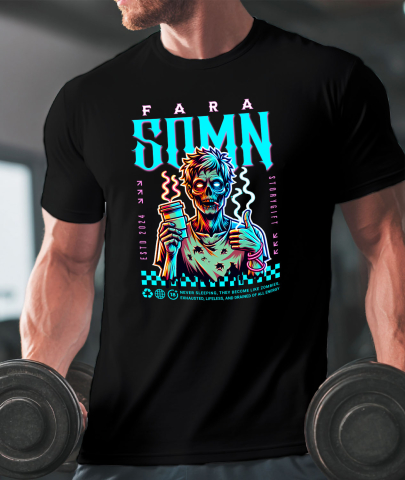 Tricou Femei, Barbati, Copii, Fata, Baiat, Unisex Personalizat „Cana Personalizată „Zombie Extenuat” - Cadou Amuzant pentru Iubitorii de Cafea” [1]