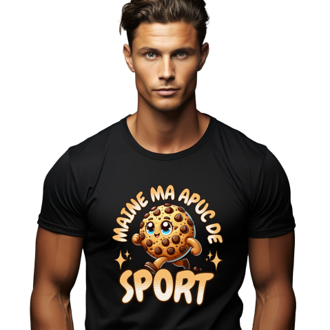 Mancare - Tricou Femei, Barbati, Copii, Fata, Baiat, Unisex Personalizat Prăjitură Biscuit Vesel cu Text Amuzant „Mâine Mă Apuc De Sport” | Cadou Personalizat