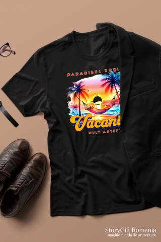 Tricou Femei, Barbati, Copii, Fata, Baiat, Unisex Personalizat Cadou Personalizat Plajă Tropicală – Amintiri Unice pentru Familie & Prieteni [2]